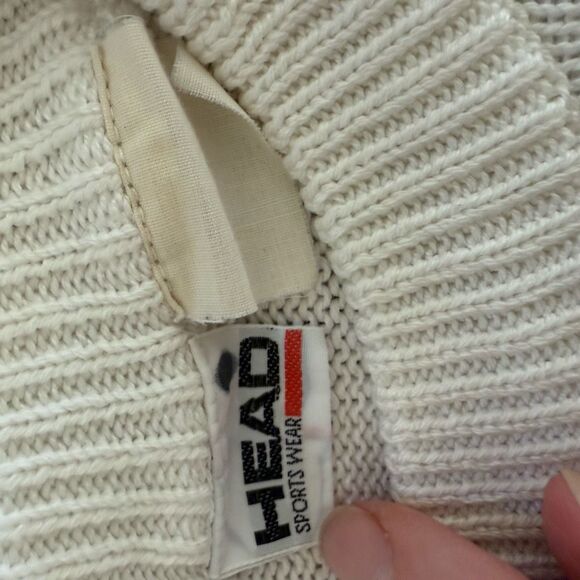 Vintage Head Sportswear Pastel Plaid Crewneck Sweater M - Picture 5 of 5